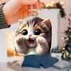 Украшения для рождественской елки 2D мультяшный кот собака обезьяна подвеска двухсторонняя печать акриловое украшение для елки автомобиль рюкзак