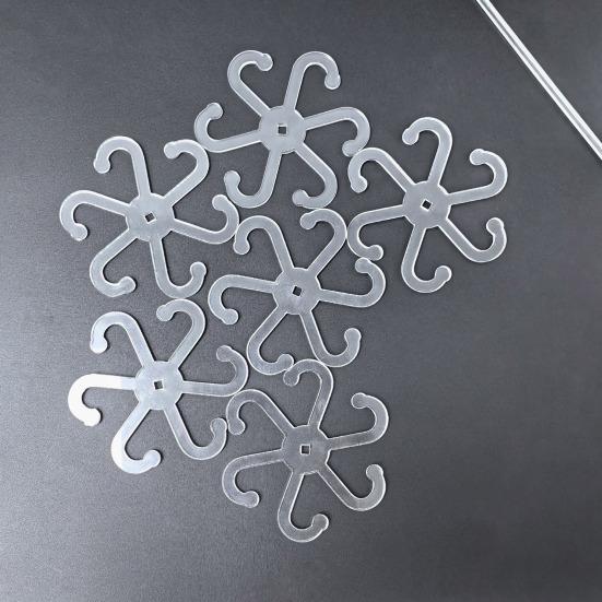 5 шт. держателей для стеблей растений акриловые опоры для стеблей растений с тонким стержнем простая установка крючков для поддержки стеблей для комнатных и уличных садовых растений в горшках