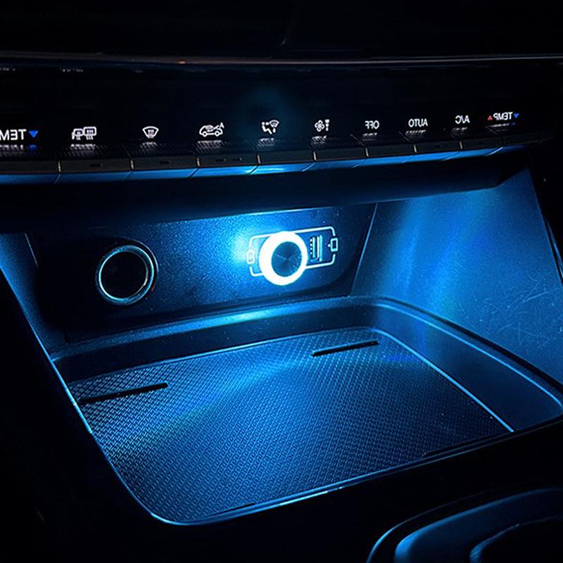 Портативный автомобильный USB окружающий свет, мини-светодиодные декоративные атмосферные лампы для автоматического внутреннего освещения, компьютерный светильник, Plug Play
