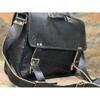 Men's Leather Bag Black Messenger Bag Laptop Bag Distressed Vintage Leather Bag