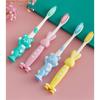 4PCS/1PACK Cartoon Bunny Childrens' Soft Bristle Toothbrush Silica Gel Sucker Small Head Toothbrush