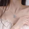 Лунный камень безопасности замок с длительным сроком службы ожерелье для женщин корейская версия простой колокольчик жуйи замок дизайн Sense INS. Элегантная цепочка Clawbone