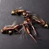 15Pcs/Box Brass Bead Head Fast Sinking Fly Fishing Bait/Humpy Fly Bait Fishing For Trout Flies Artificial Insect Fishing Bait Lure