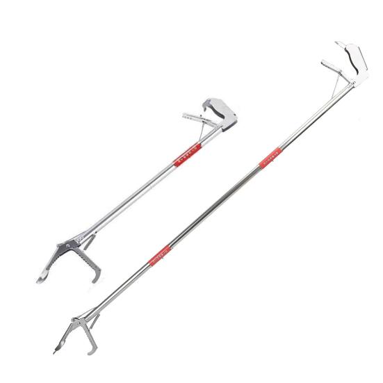 Складной захват для змей, складные щипцы для рептилий с широкой челюстью, инструмент для ловли змей с нескользящей ручкой, ловец для змей, охотник, фермер, захват с длинным вылетом