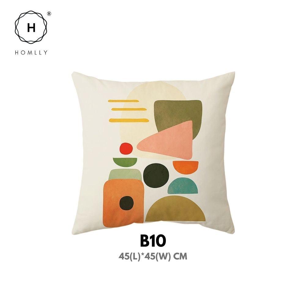 Homlly Nordic Morandi I Decorative Cushion Sofa Pillow Cover Case (2PCS)