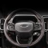 Отделка рулевого колеса под карбон для Ford Everest Ranger XL XLT XLS Sport Lariat Wildtrak 2023-2025 Автомобильные наклейки