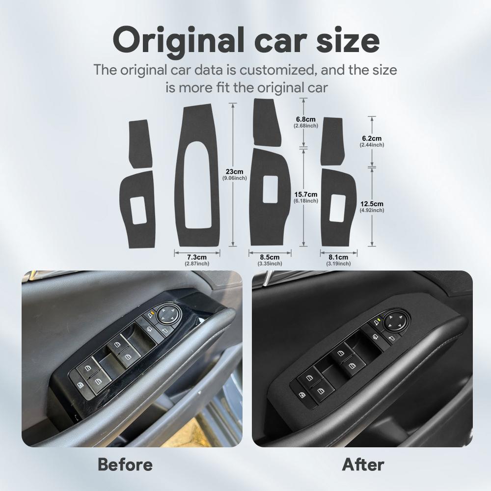 BKD1 Верхняя замшевая отделка LHD RHD Наклейка для Mazda 3 BP M3 Axela 2019 2020 2021 2022 2023 2024 2025 Панель подъема стекла автомобиля Интерьер