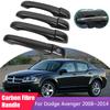 Накладка на дверную ручку из углеродного волокна Подходит для Dodge Avenger Sedan GTS 2008~2014 Автомобильные аксессуары Гаджет Декоративные наклейки 2009 2010 2013