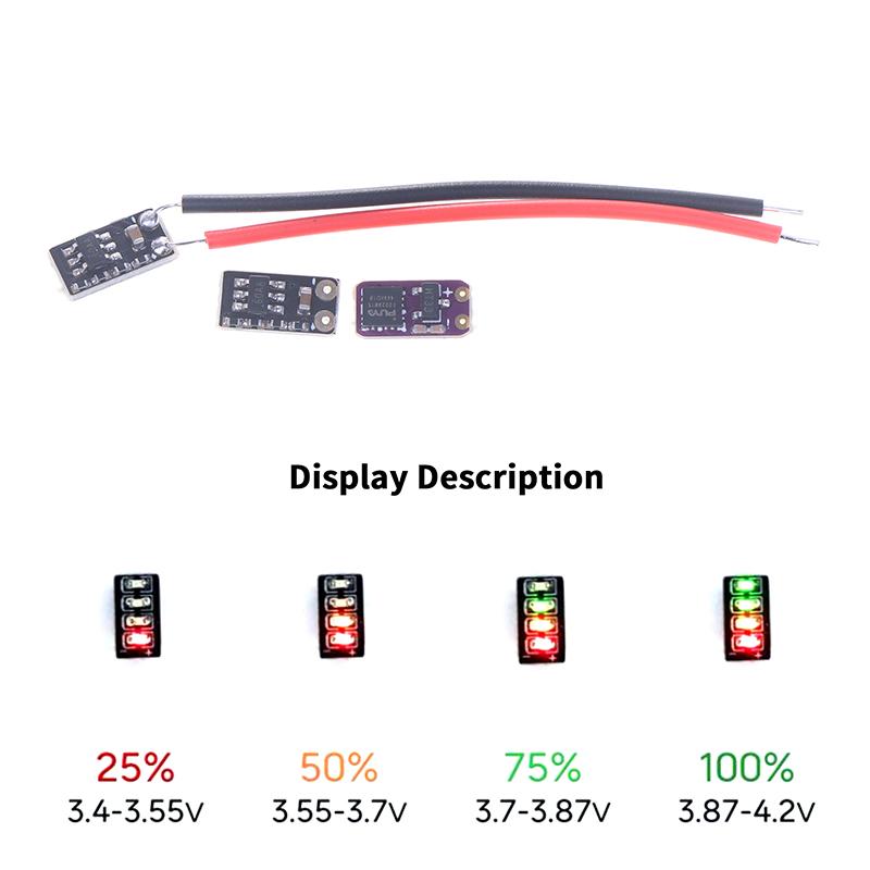 5Pcs/set Electricity Display Modules 3.7-4.2V Metering Module 1/2 Series Li-ion Battery Mini LED For Electricity Instruction