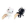 Cartoon Mascot Inouetoro Cat Plush Toy Cute White/Black Kitten Doll Plushies Ornament Soft Stuffed Animal Toy for Children Fans Birthday Gift