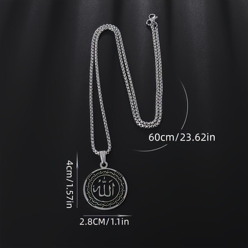 Retro Octagonal Star Navigation Compass Cross Pendant Necklace for Men's Fashion Personality Charm Motorcycle Rider Accessories Line Up Gift