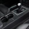 2Pcs Carbon Fiber Interior Gear Shift Cover Trim For Ford Mustang 2005-2009