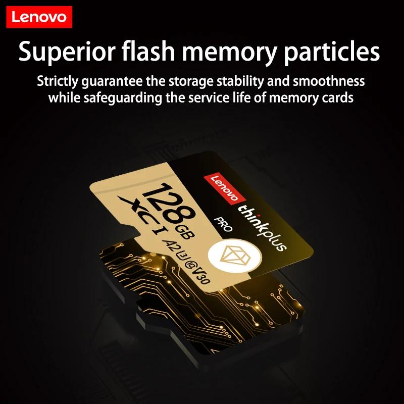 Lenovo Карта памяти Micro SD 128 ГБ 64 ГБ до 130 МБ SD Карта памяти U3 4K V30 A2 TF Карта 256 ГБ Flash Карта MicroSD Электронный продукт ПК