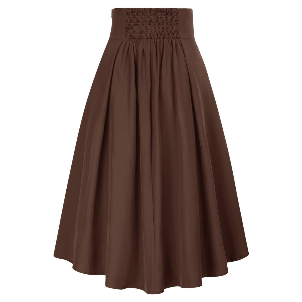 Женская юбка макси с завязками на завышенной талии, летние длинные юбки, легкие многослойные струящиеся цветочные плиссированные юбки