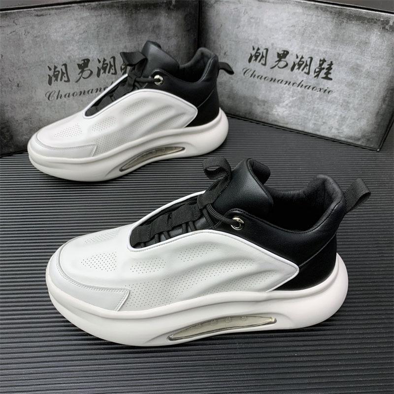 Мужская обувь на воздушной подушке, летняя, дышащая, новая, нескользящая, для студентов, повседневная, универсальная, на толстой подошве, модная обувь для пап