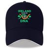 Ireland Is In My DNA Shamrock Baseball Cap Adjustable Polyester Casual Hat for Men Women