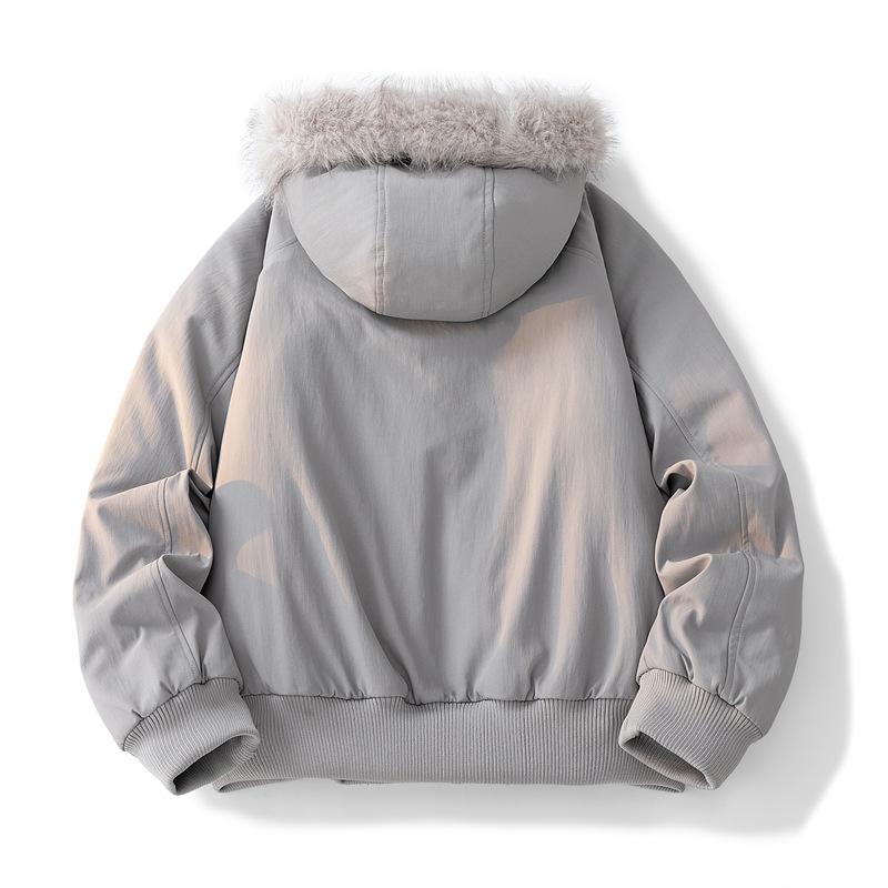 Пальто с плюшевым воротником в винтажном стиле, парка с капюшоном, хлопковое пальто, одинаковый стиль для пары, зимнее, новейшее, удобная посадка