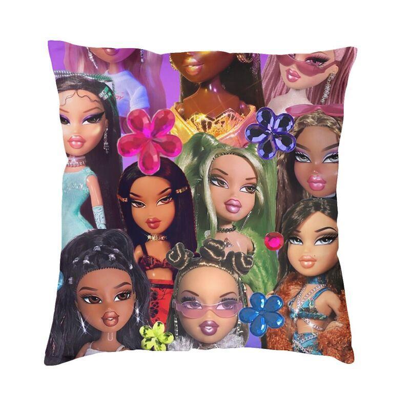 Персонализированный чехол для подушки Bratz Rock Angelz 45x45 см, Декор для дома, аниме, манга, ТВ, скандинавский чехол для подушки, мягкая наволочка