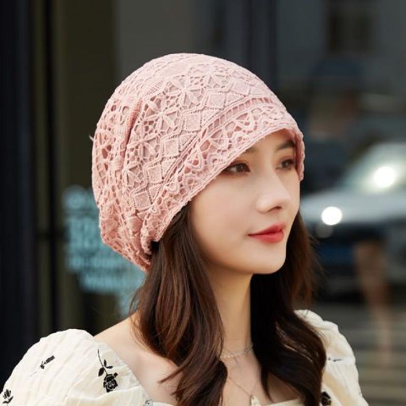 Женская тонкая полая хлопковая шапка, женская вязаная крючком шапка, тканая шерстяная шапка, повязка на голову, вязаная шапка