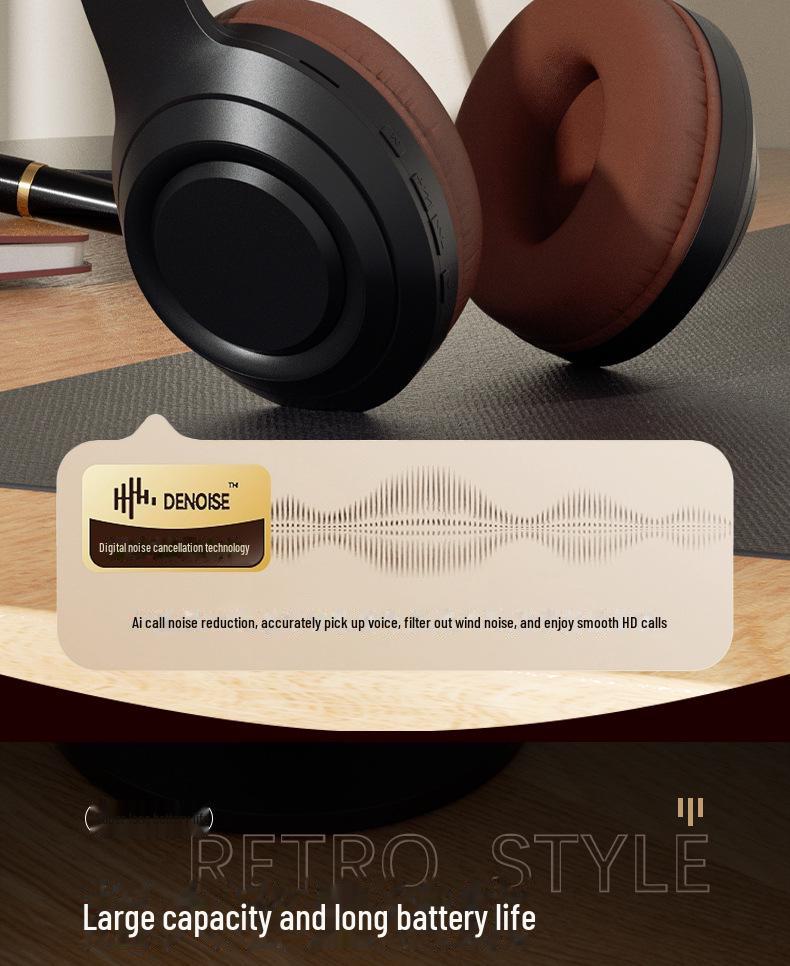 Ретро-гарнитура Bluetooth DR58: По-настоящему беспроводная конструкция с очень длительным сроком службы батареи и шумоподавлением.