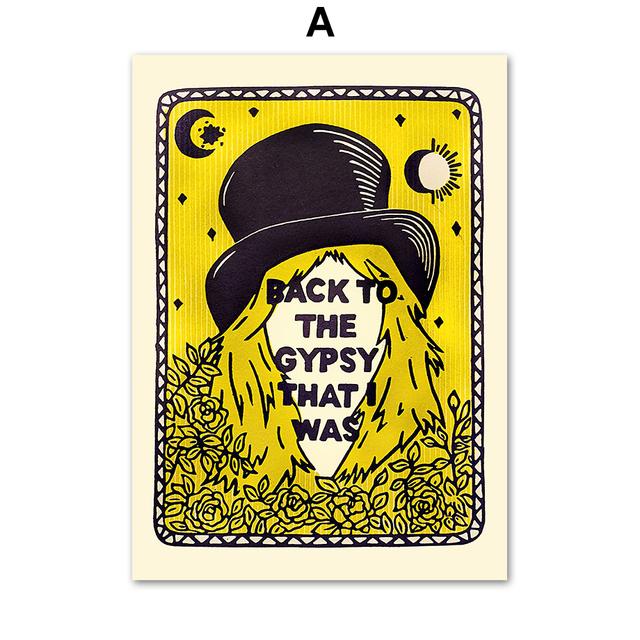 Музыка кошки Канагава Дэвид Боуи оригинальный Смит настенная живопись на холсте скандинавский плакат с принтом настенные панно для декора гостиной без рамки