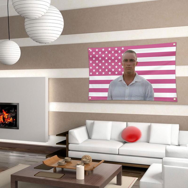 Drew Pink America Flag Starkey Tapestry Poster Funny Banner For Dorm Bedroom Wall College Party Indoor Outdoor Decorations
