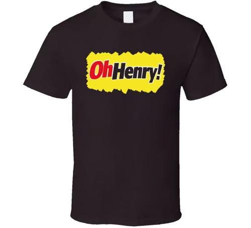 Футболка в стиле ретро с изображением шоколадного батончика Oh Henry.