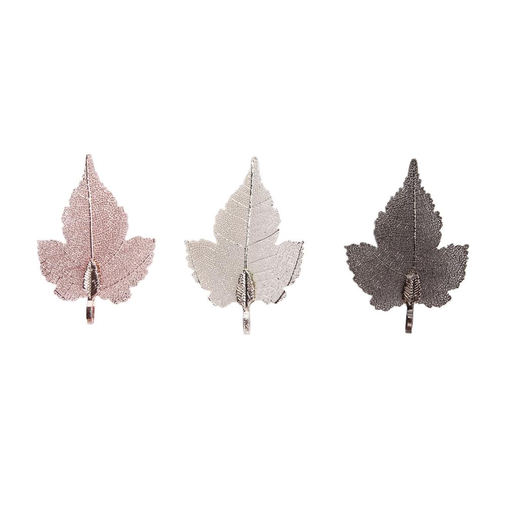 3PCS DIY Leaves Pendants Fashionable Elegant Zinc Alloy Leaf Pendants Accessories for Hairpins Jewelry Making