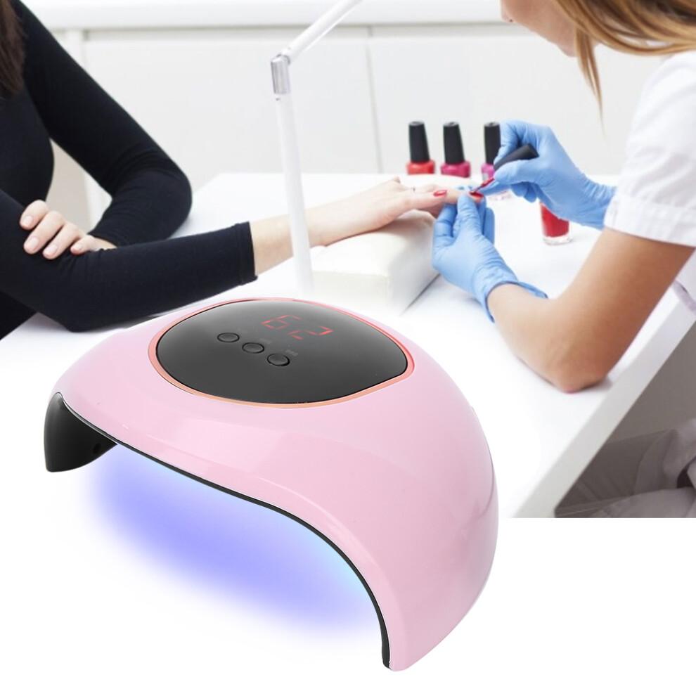 72W UV LED Nail Art Dryer Machine, s2 pro, Pink/White