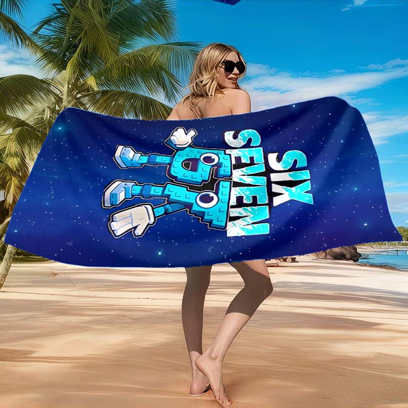 Space Adventure With Six Seven 67 Beach Towel, Quick-drying, Easy to Care for, Suitable for Both Fitness and Beach Vacations,Sports Essential