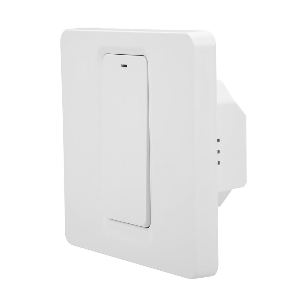 Wall Push Button Smart Light Switch Zero Fire 1 Gang 600W ABS for TUYA AC 100‑240VWifi