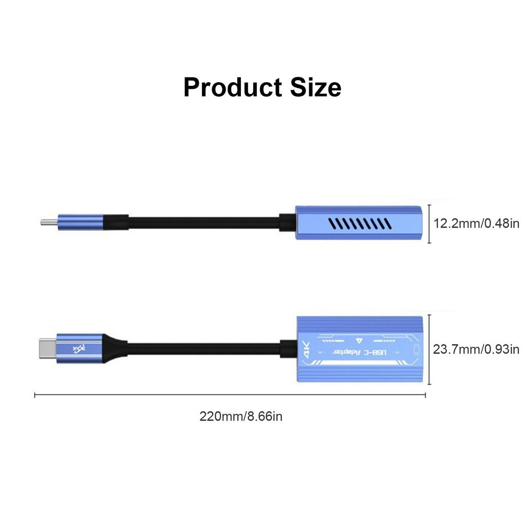 USB C/HDMI-compatible Charging Adapter Cable AR Glasses Portable Power Supply Converter Cord Wire for Gaming & Movies