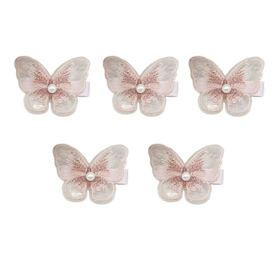 5 шт. женские заколки для волос 3D сетчатая пряжа бабочка декор легкие тканевые заколки для волос аксессуары для украшения волос