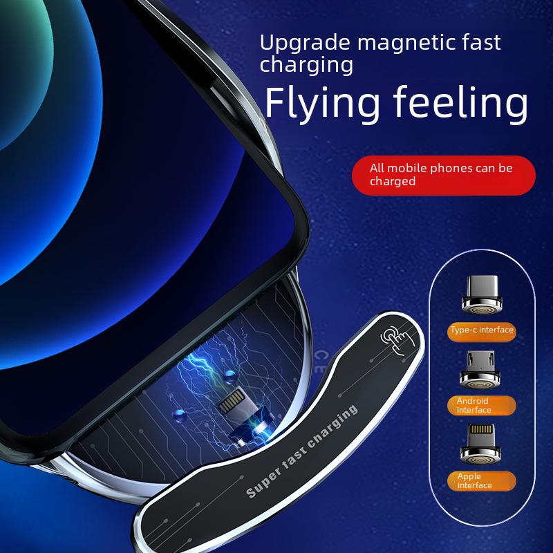 Magic Clip G10: Magnetic Wireless Car Charger with Colorful Lights & Aromatherapy