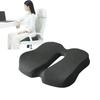 Memory Foam Sit Bone Relief Seat Cushion for Butt Lower Back Hamstrings Hips Ischial Tuberosity Reduce Fatigue for Chair