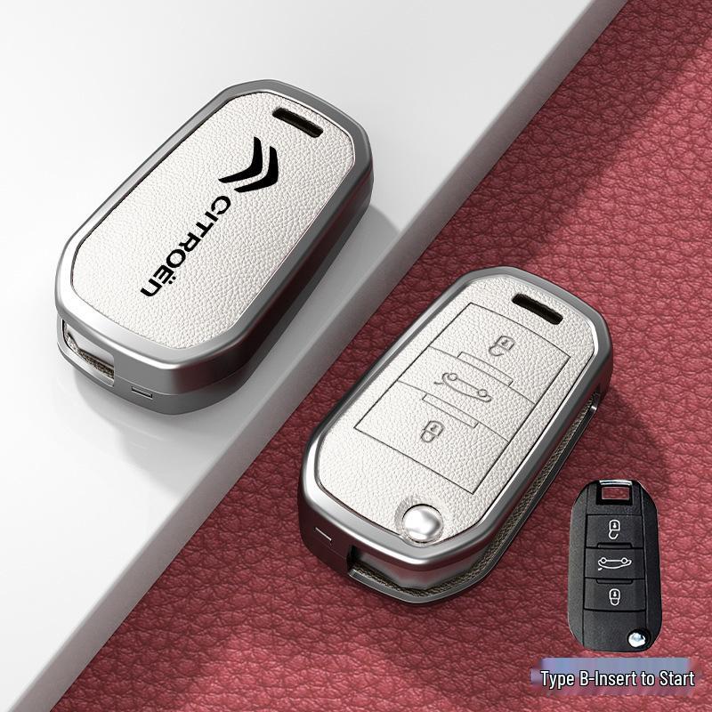 Чехол и пряжка для автомобильного ключа для моделей Citroen C3XR, C4L, Tianyi, C5, C4 Sega, Elysee, C6