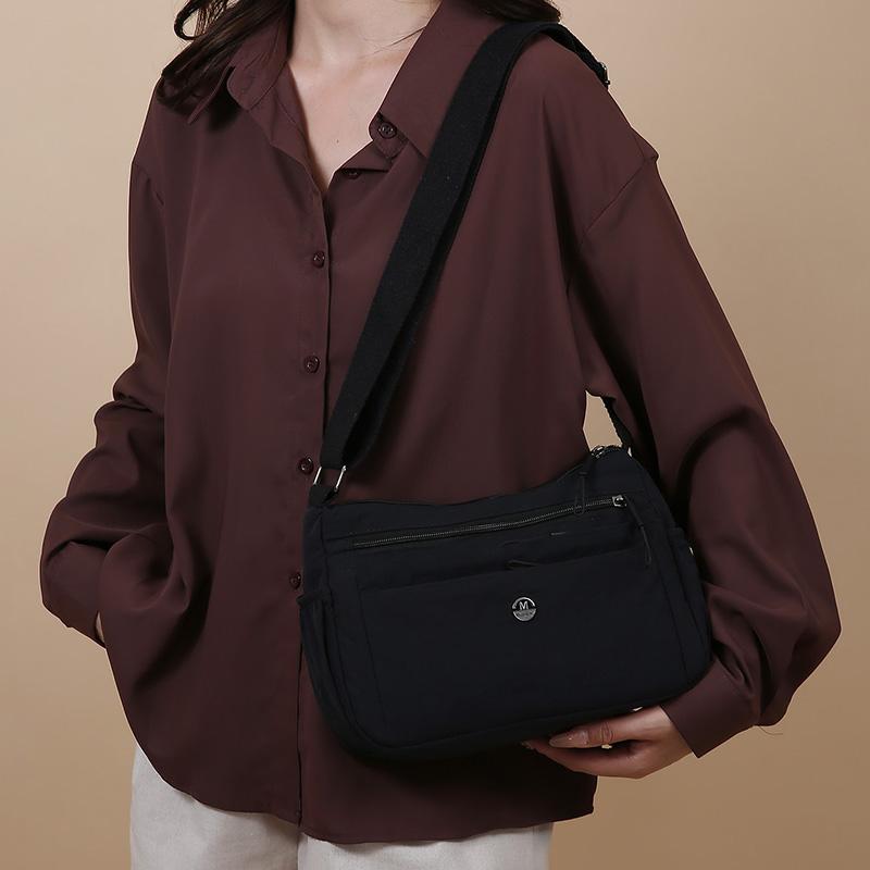 Вместительная легкая сумка кроссбоди из ткани Оксфорд, повседневная женская сумка через плечо, многослойная сумка для мамы, водонепроницаемая