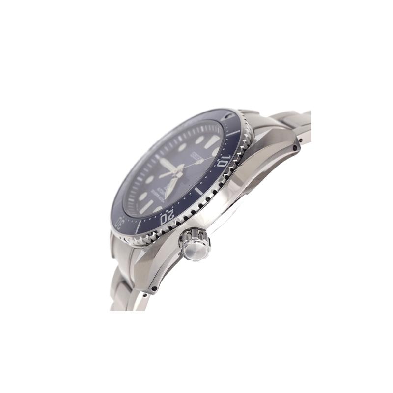 Seiko Серия Prospex модные водонепроницаемые деловые мужские часы с автоматическим механизмом и стальным ремешком, синий циферблат SBDC175