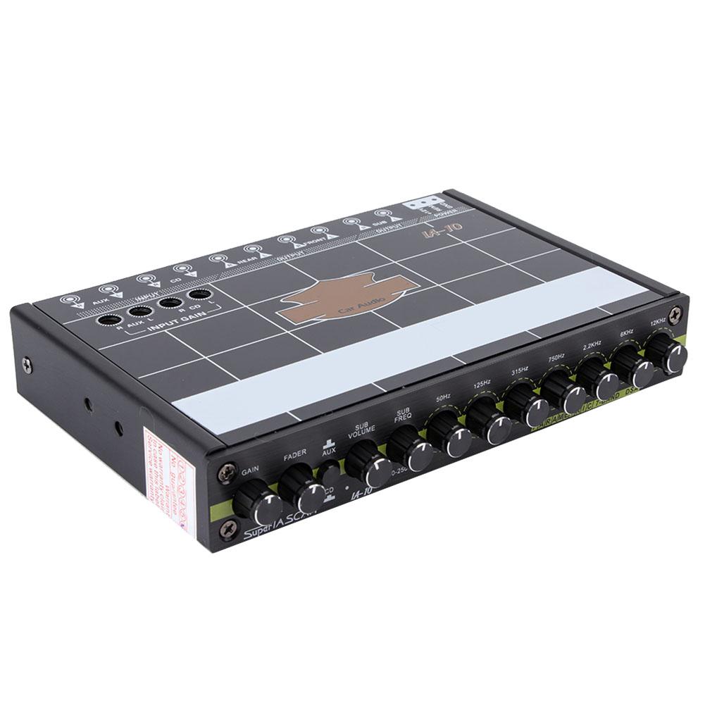 Car 7 Bands Audio Bass Restoration Digital Equalizer Audio Control IA 10