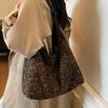 Winter Simple Large-capacity Bag Women's Simple Messenger Bag Commuter Shoulder Fashion Bag Leopard Print Shoulder Bag Tide