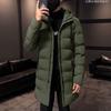 New Cotton-padded Men's Medium and Long Winter Thickened Cotton-padded Jacket Hooded Warm Winter Cotton-padded Men's Jacket