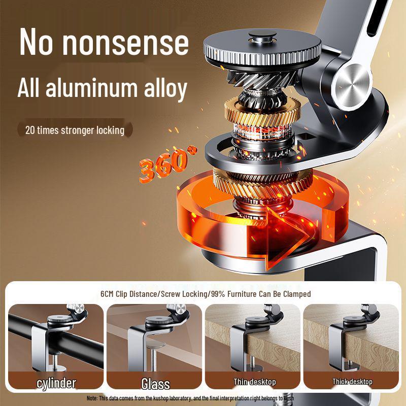 2025 Rotatable Aluminum Tablet Stand with Adjustable Arm