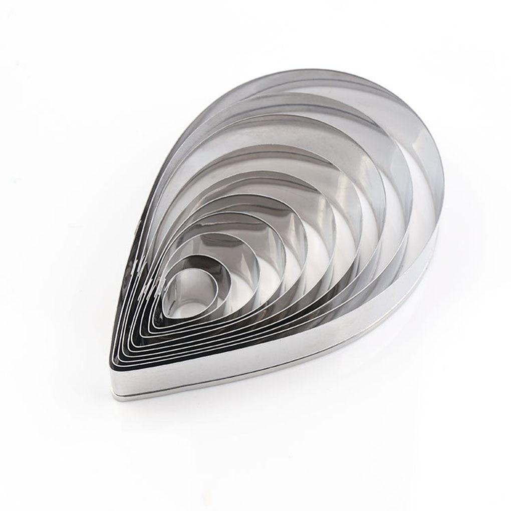 10 шт., лепестки, капли, розы, формочки для резки хлеба, форма для выпечки, форма для помадки, печенье, ремесло, сделай сам, семья