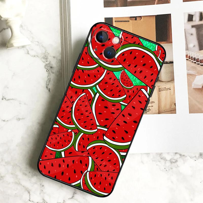 Милый летний арбузный чехол для телефона iPhone 17 16 15 14 13 11 12 Pro Max Plus 12 13 Mini 16e 17 Air Cover Coque