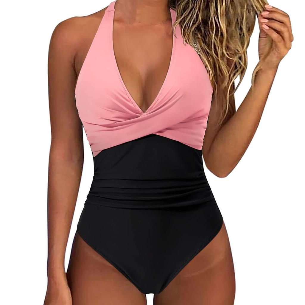 Sexy Cross Halter Women Swimwear One Piece Swimsuit Women Bathing Suits Beach Wear Swim