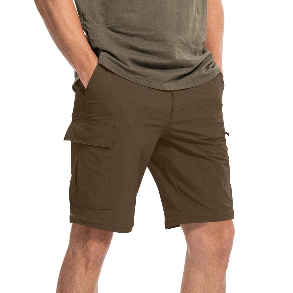 Съемные спортивные и повседневные шорты-карго с несколькими карманами, свободные уличные повседневные длинные брюки, укороченные брюки