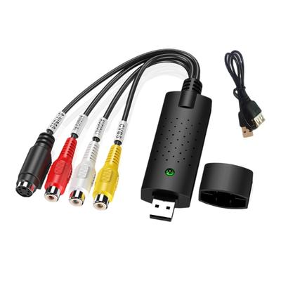 Адаптер карты захвата звука и видео USB с USB-кабелем Конвертер USB 2.0 в устройство захвата видео для ТВ