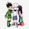 Hunter X Hunter Gon X Alluka Gon Freecss Killua Zold Patch Heat Transfer Sticker On Clothes Iron Transfer Fusible Clothing Heat-Sensitive Patches Tops