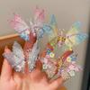 Three-dimensional Rhinestone Butterfly Hairpin Multicoloured Moving Wings Hair Clip Headwear Hair Accessories for Children