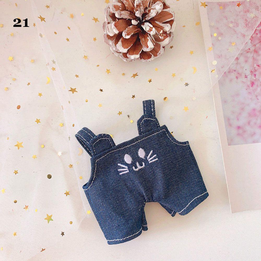 BJD Dolls Jeans Shorts Outfits Doll Clothes Handmade Jacket Pants For 15~20cm Doll Winter Top Coats